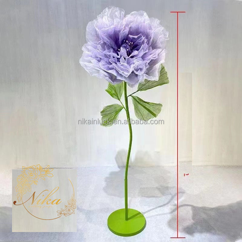 Big Huge giant Large flower decoration for Wedding Event  Flower Stem Giant Artificial Roses Flowers