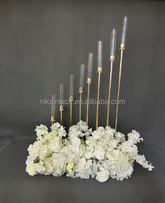 Candelabra Led Light Bulbs Candle Holders Decorative Centerpieces for Wedding Table Candelabra