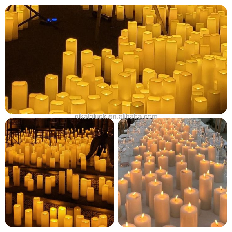 Wholesale Simulation Electronic Candle Light Church Votive 3d Real Fame LED Candle for Wedding Birthday Party