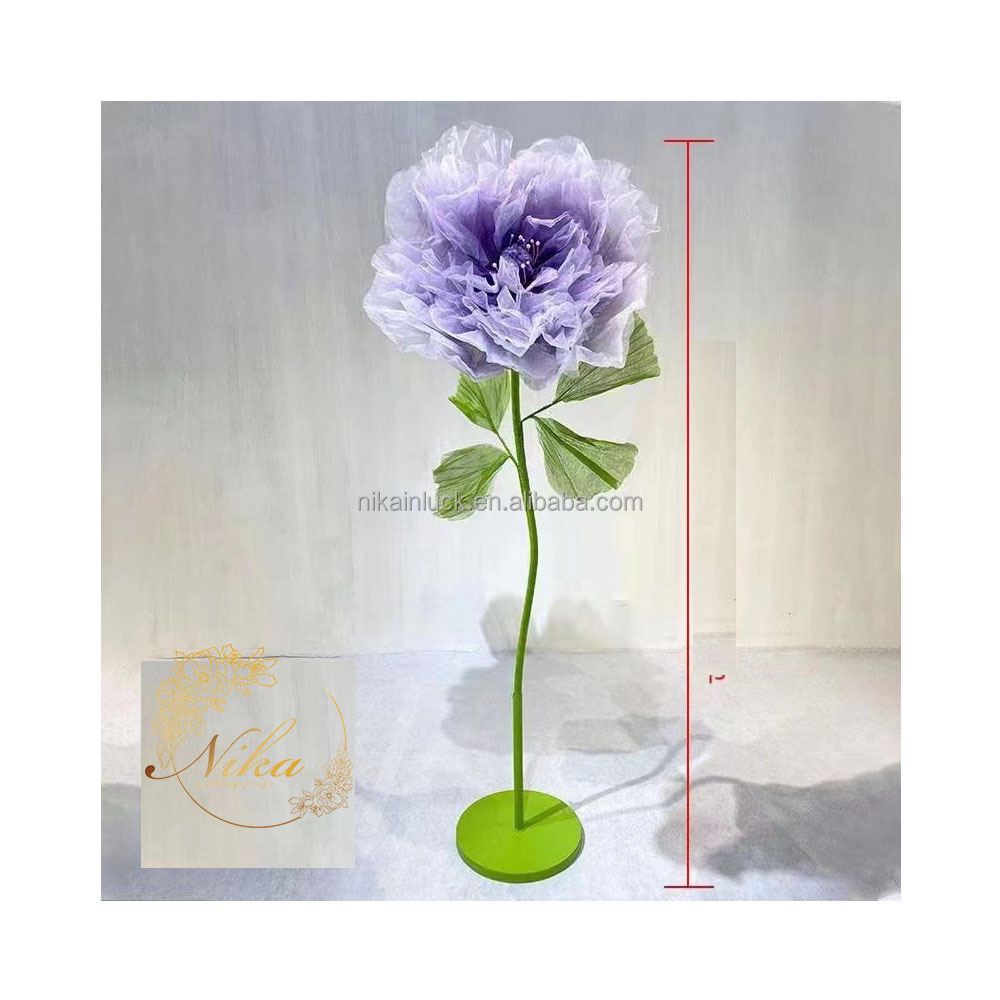 Big Huge giant Large flower decoration for Wedding Event  Flower Stem Giant Artificial Roses Flowers