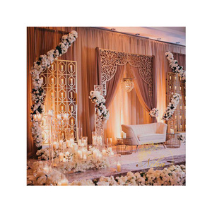 Indian Wedding Backdrop Panels Wedding Background Decoration Gold Arch Backdrop