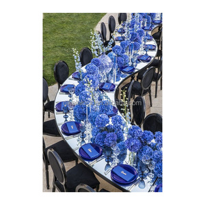 New Trend Wedding Tables Luxury  Black Serpentine Tables High Quality Party Supplies Wedding Table And Chair