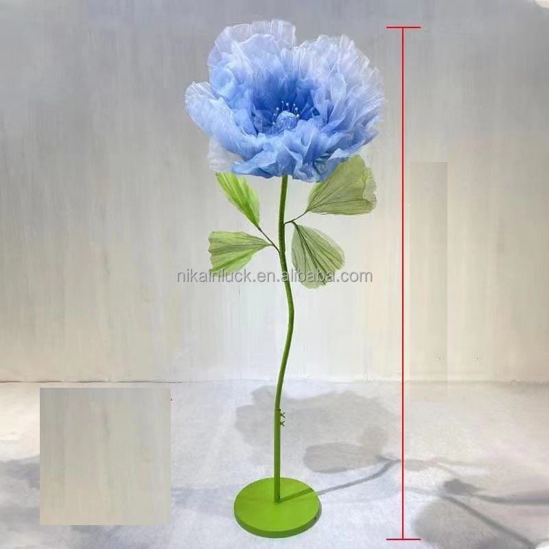 Big Huge giant Large flower decoration for Wedding Event  Flower Stem Giant Artificial Roses Flowers