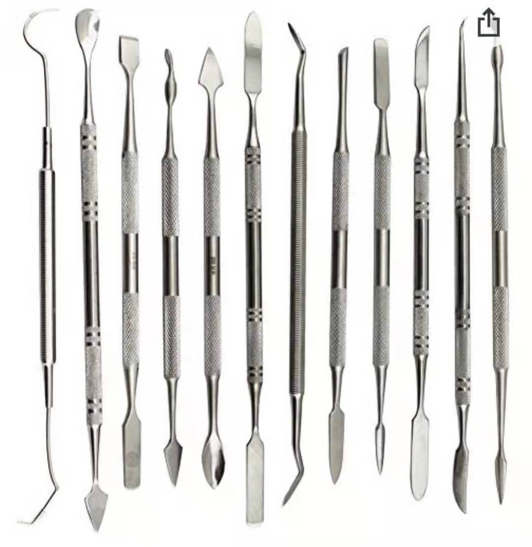 Wholesale Wax Carvers Set Double Ended Dental Wax Modeling Sculpting Tools 12pcs