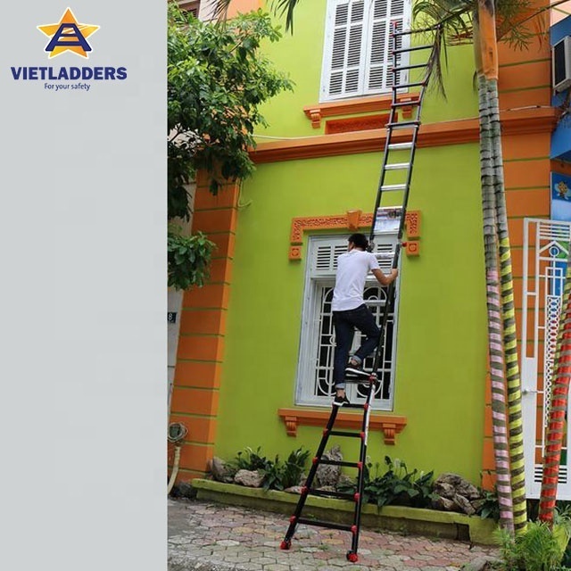 Industrial Design Multi-Purpose Aluminium Ladder 4*3 Steps Portable Foldable for Building Application Manufactured in Viet Nam