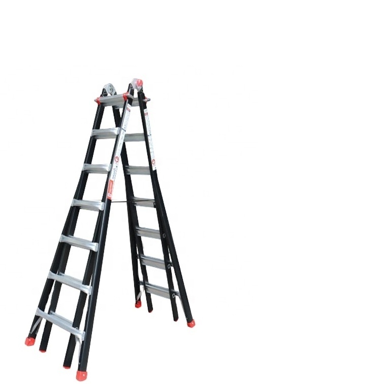 NVLB-46 Vietladders Lightweight aluminium folding ladder multi position ladders with firm ladder hinge