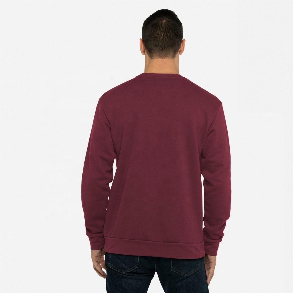 Next Level Maroon 9001 Unisex Santa Cruz Pocket Sweatshirt pullover with soft 80/20 Fleece Crew Neck Classic Pocket Sweatshirt