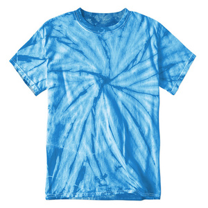 Light blue Tie-Dye T-Shirt Size  unisex 100% Cotton Machine Wash OEM Service Sportswear 100% Cotton Custom Logo