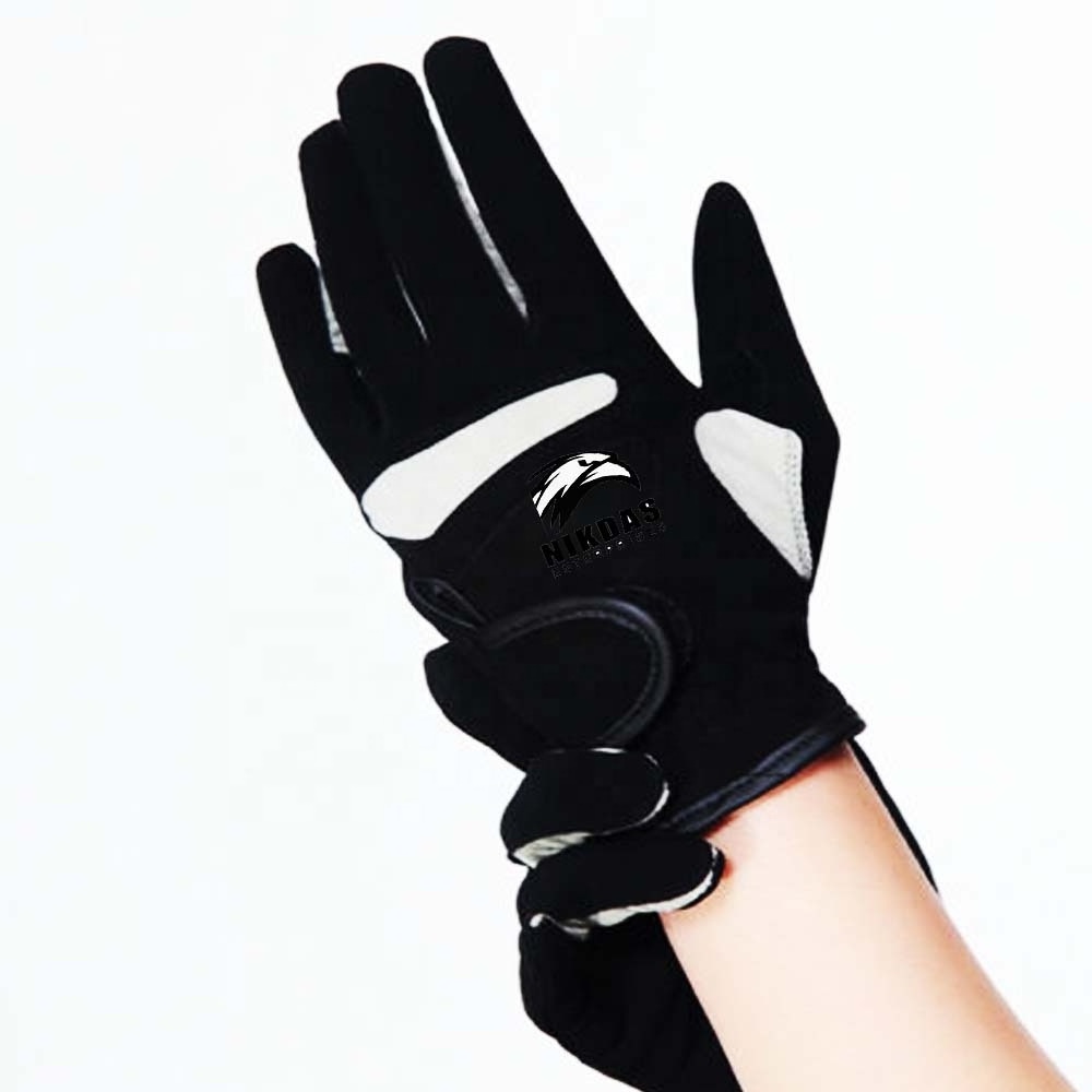 White Horse Riding leather Gloves for Women & Men - Breathable Washable & with Touchscreen leather for comfortable riding gloves