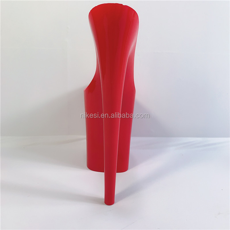 9 inch-23cm super high heel sole  ABS material red