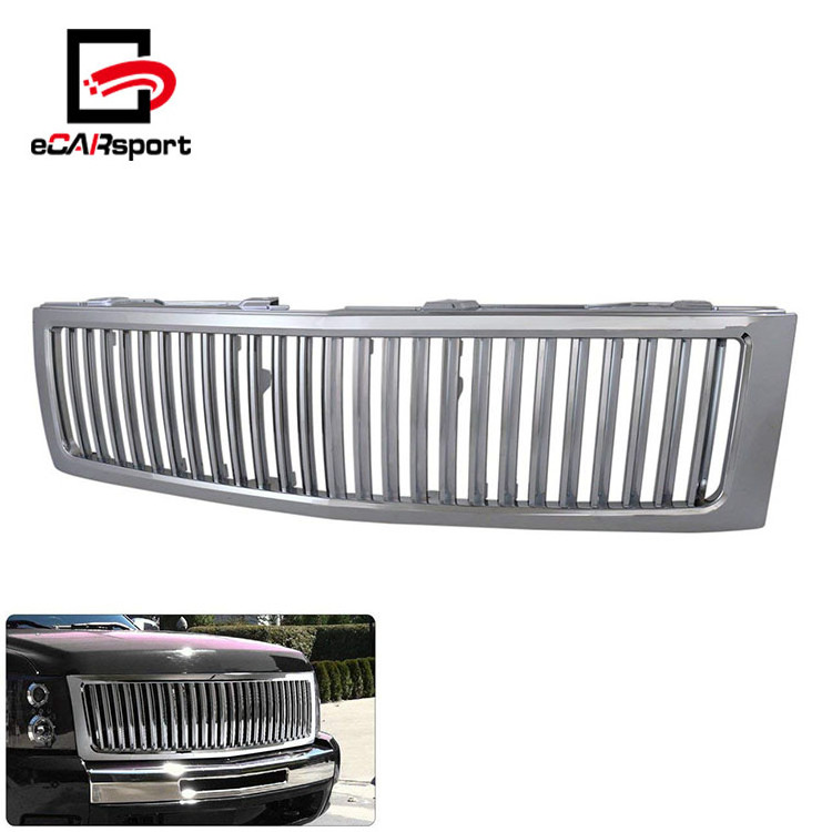 Front Bumper Grill Chrome Sport Auto Grill for Chevrolet 07-13 for Silverado 1500