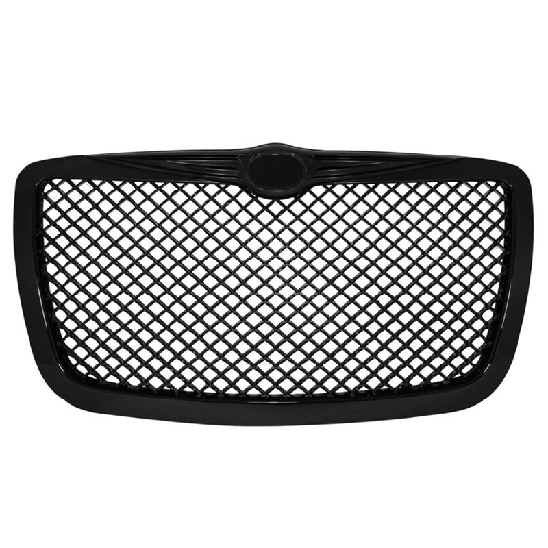 Black Diamond Car Mesh Front Hood Bumper Grille Grill For Chrysler 300 300C 04-10