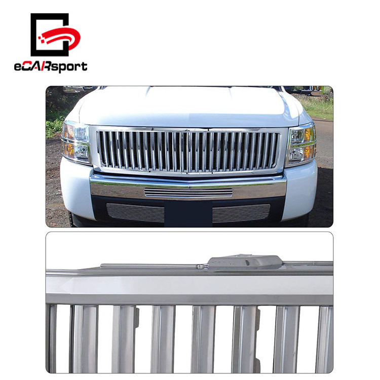 Front Bumper Grill Chrome Sport Auto Grill for Chevrolet 07-13 for Silverado 1500