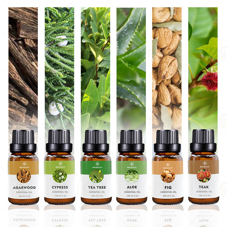 Oem Private Label Hotel Series Massage Rosemary Aloe Bamboo Pine Essential Oil Set