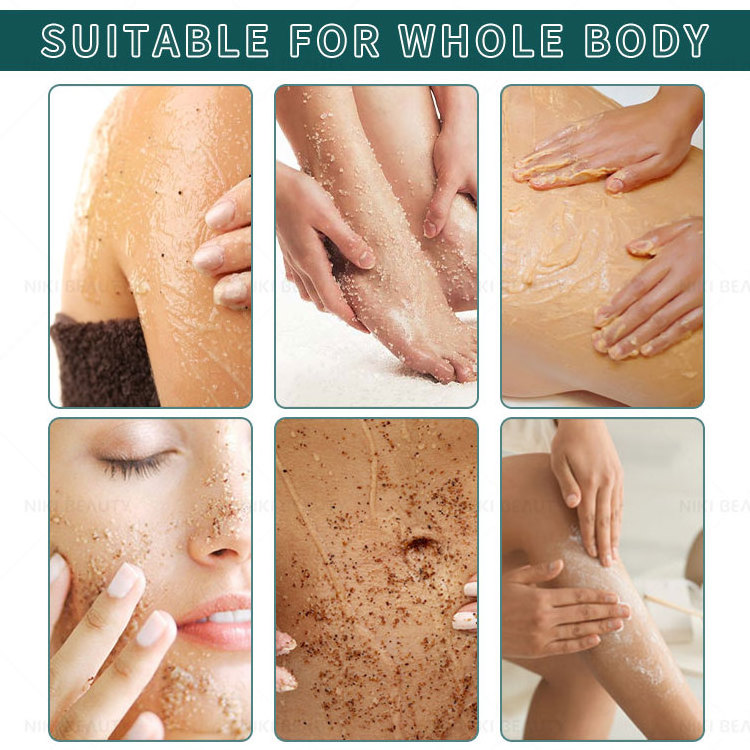 Wholesale Private Label Bulk Organic Deluxe Pedicure Foaming Whipped Body Sugar Scrub For Men