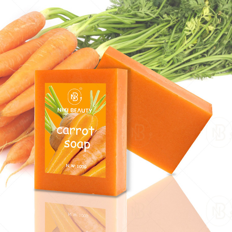 Private Label Handmade Soap Bar Organic Whitening Moisturizing Natural Skin Care Carrot Soap