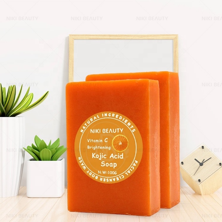 Wholesale Natural Organic Vegan Glycerin Glutathione Bleaching Face Skin Whitening Body Bath Bar Handmade Kojic Acid Toilet Soap