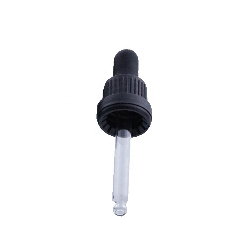 China Factory 18 410 18mm ribbed closure plastic dropper cap tamper evident cover (DRG05)