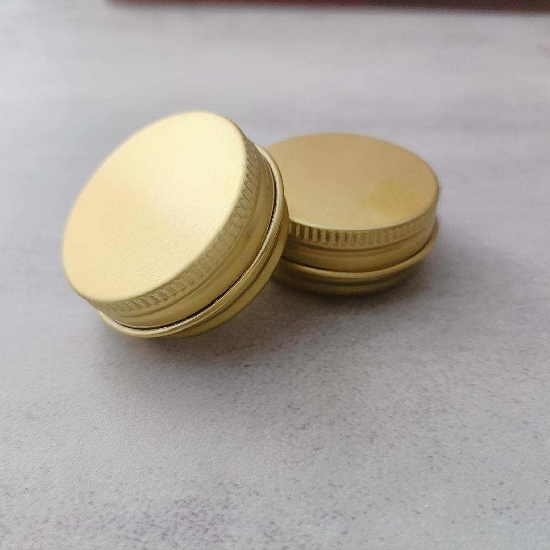 Hot Sale 15ml Mini Aluminum Container Cosmetic Gold Empty Round Aluminum Tin Can Metal Tin Box (NAL03)