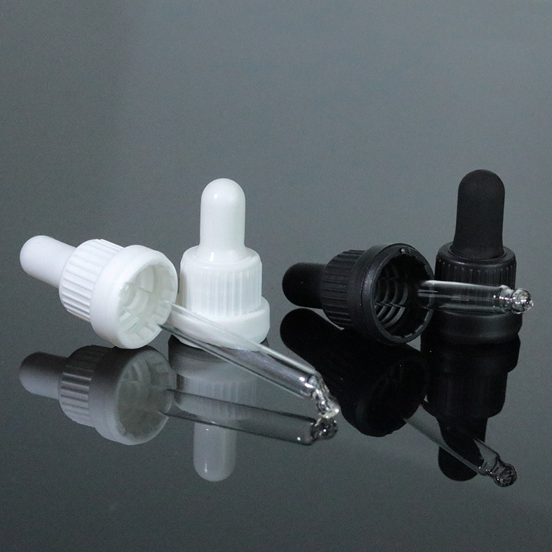 China Factory 18 410 18mm ribbed closure plastic dropper cap tamper evident cover (DRG05)