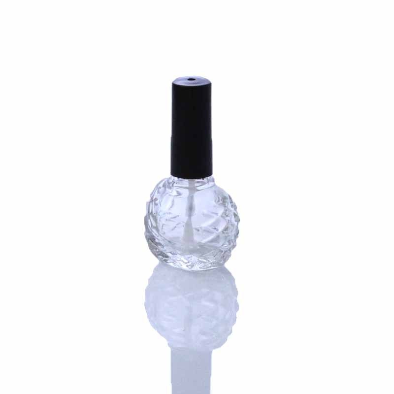 Wholesale Nail Polish Bottle Glass Empty 5ml 10ml  Clear Ball Shaped Diamond Shape Nail Polish Bottles (NGC02)