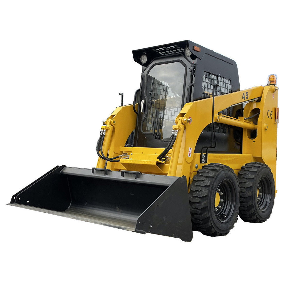 Warehouse cheap 1500kg capacity mini skid steer mulcher track loader for sale