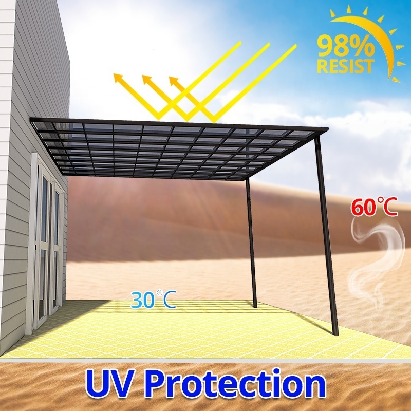 Garden Wind Resistance Awning Canopy Awning Aluminum Patio Awning Covers