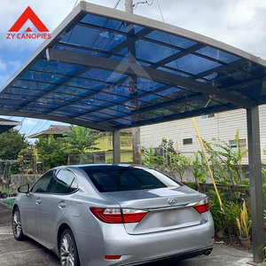 High Quality Metal Carport Frame Parts Free Standing Aluminum Curved Carport