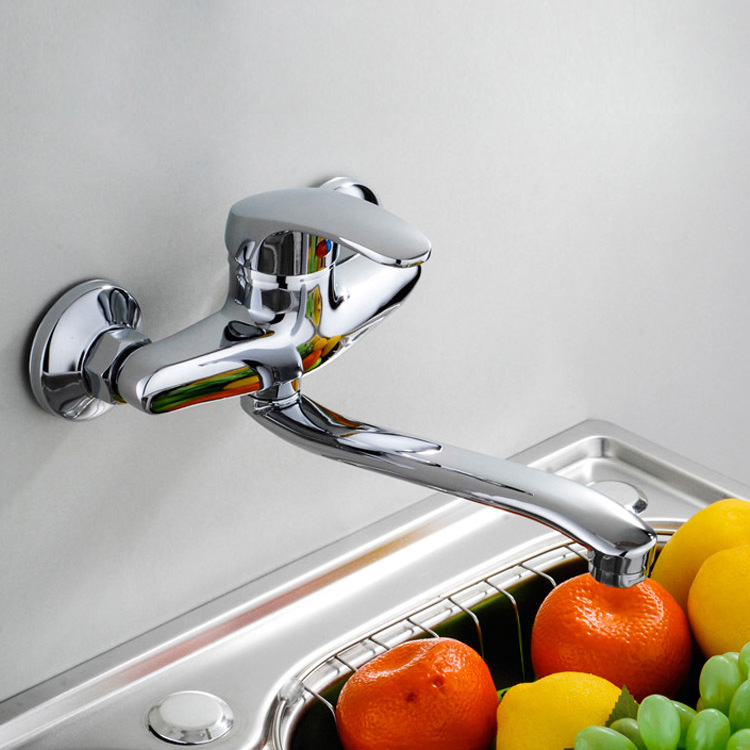 modern new design luxury kitchen sink faucet mixer tap single handle health wall mount faucet