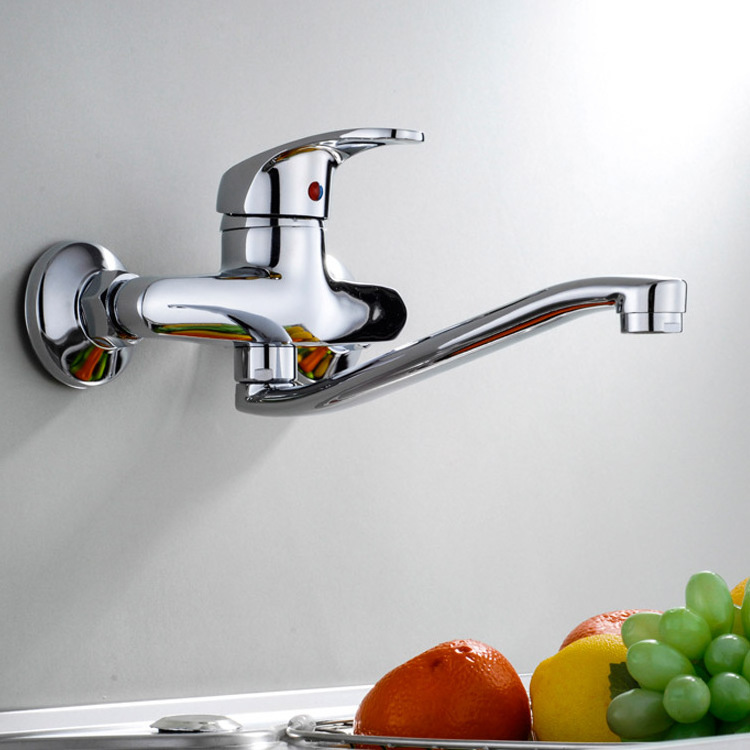 modern new design luxury kitchen sink faucet mixer tap single handle health wall mount faucet