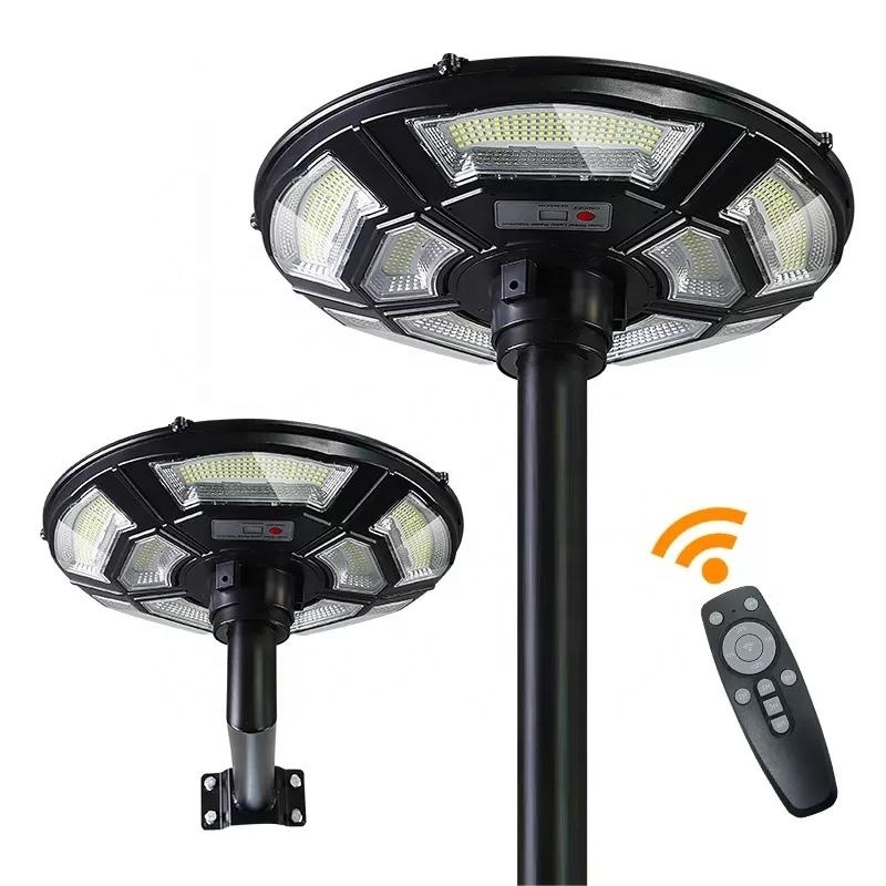 Niko Outdoor IP65 Public Road Post Top Lighting Motion Sensor Round All In One 900W LED Solar Garden Light