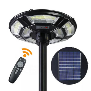 Niko Outdoor IP65 Public Road Post Top Lighting Motion Sensor Round All In One 900W LED Solar Garden Light