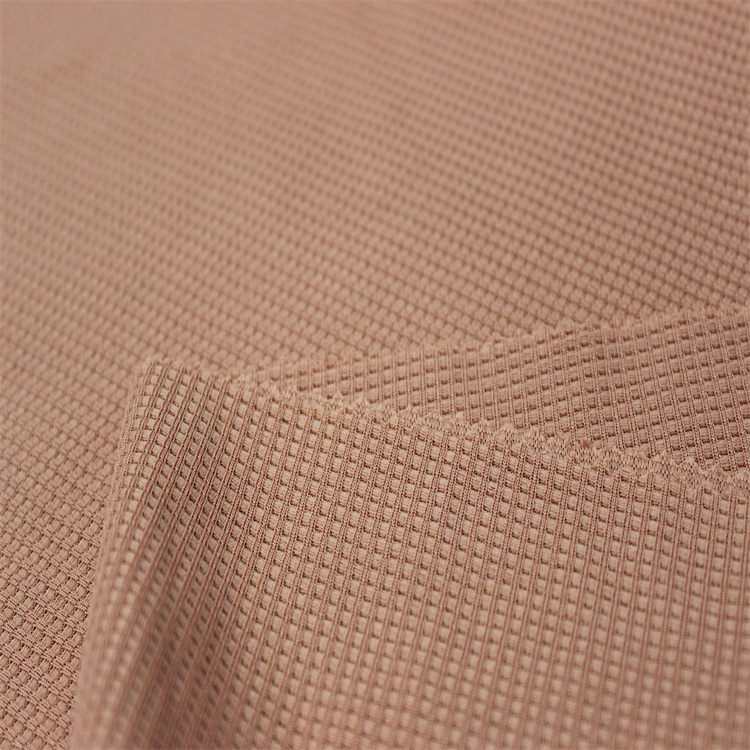 high quality wholesale waffle 100%Polyester Fabric for clothing textile fabrics textile raw material shoe fabric material