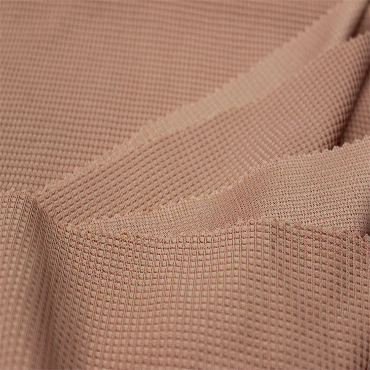 high quality wholesale waffle 100%Polyester Fabric for clothing textile fabrics textile raw material shoe fabric material