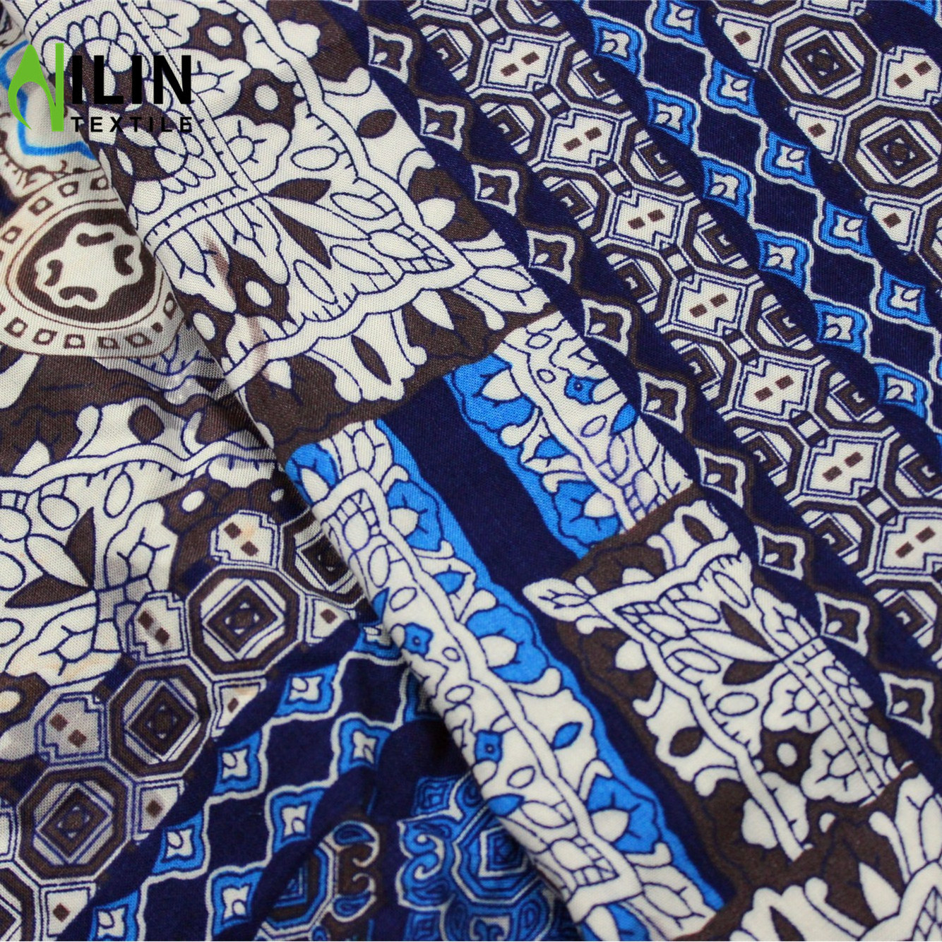 45s 30s high  quality fabric 100% rayon printed rayon fabric without nep