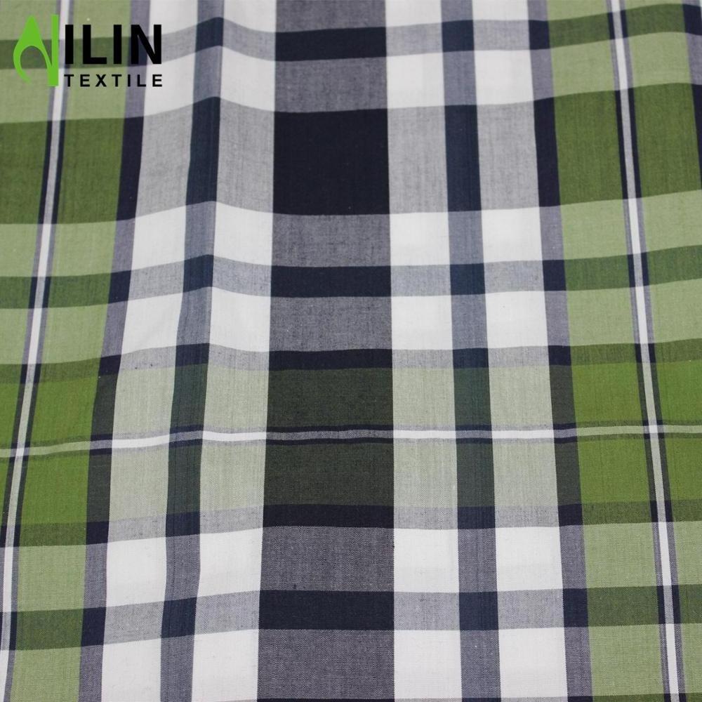 100% cotton yarn dyed check fabric woven plaid fabric manufacturer new design