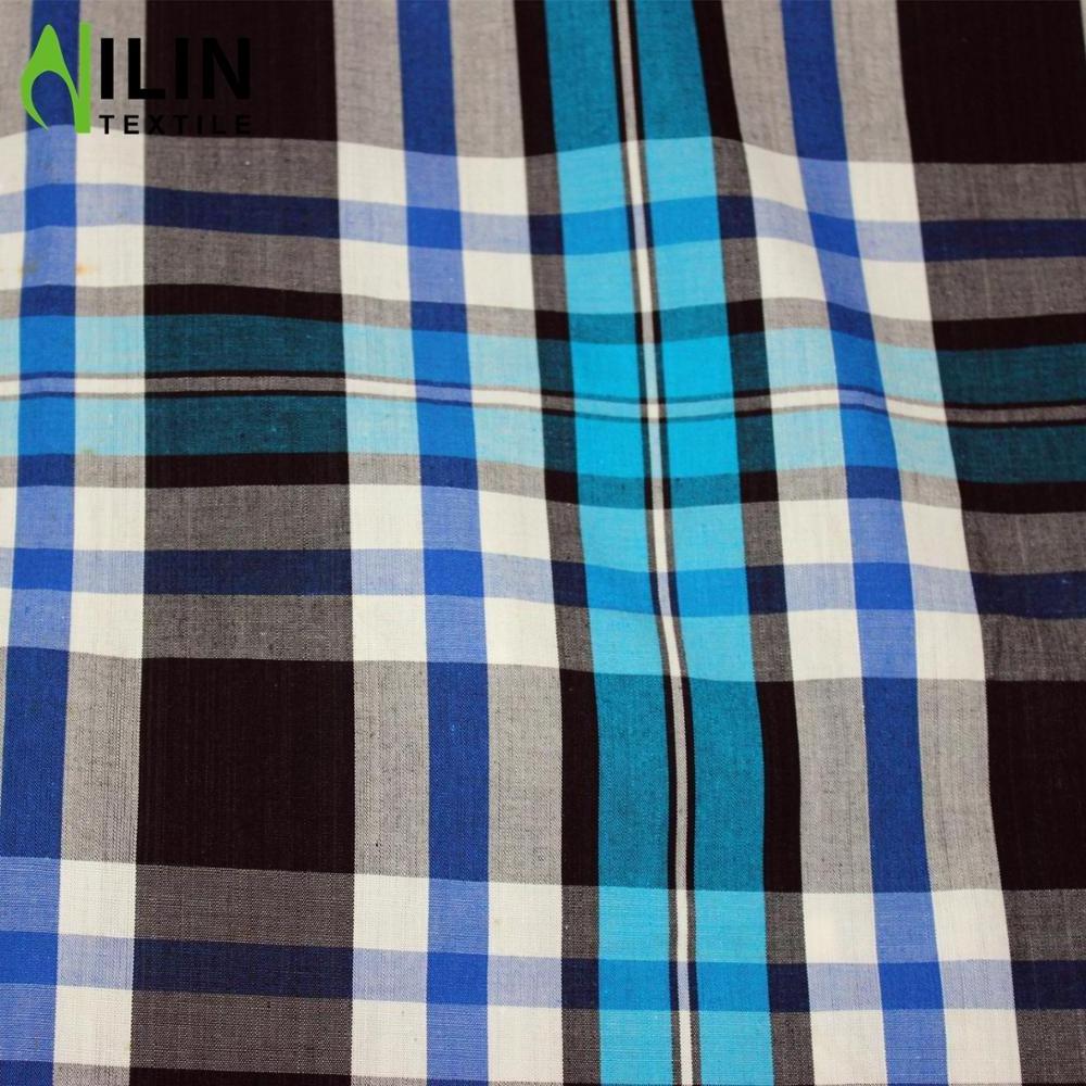 100% cotton yarn dyed check fabric woven plaid fabric manufacturer new design