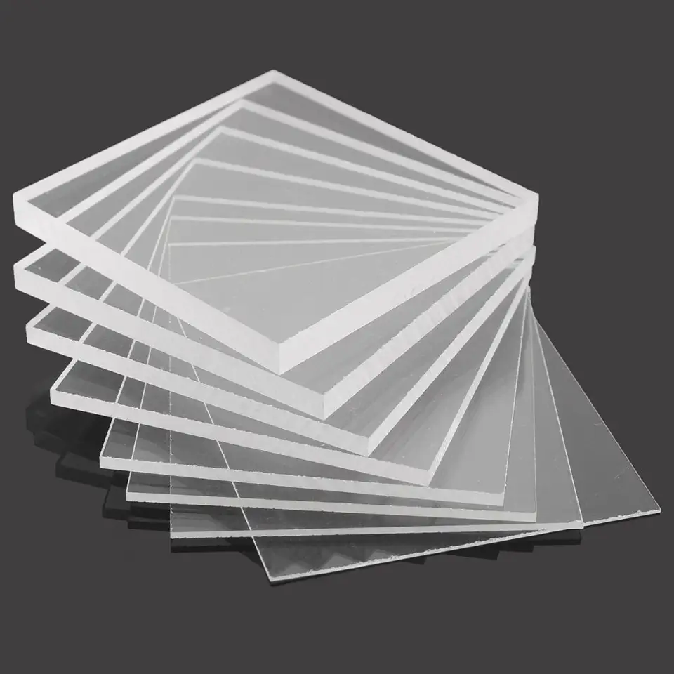 transparent acrylic panels 10-100mm transparency translucent wavy plastic rubber sheet mica thumb flexible clear plastic