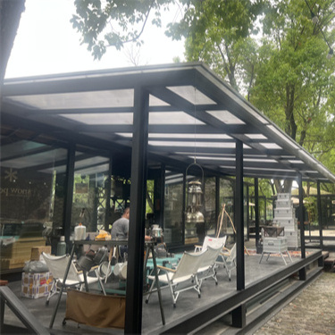 100% Virgin 50 Micron Resin Uv Coating outdoor patio Awning roofing Polycarbonate Sheet Terrace Canopy