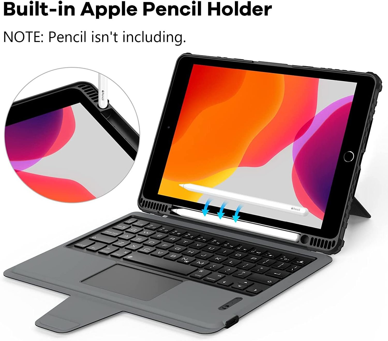 Nillkin Keyboard Case with pencil holder For iPad Pro 11 Inch 10.2 inch for iPad 9th generation case with keyboard tablet case