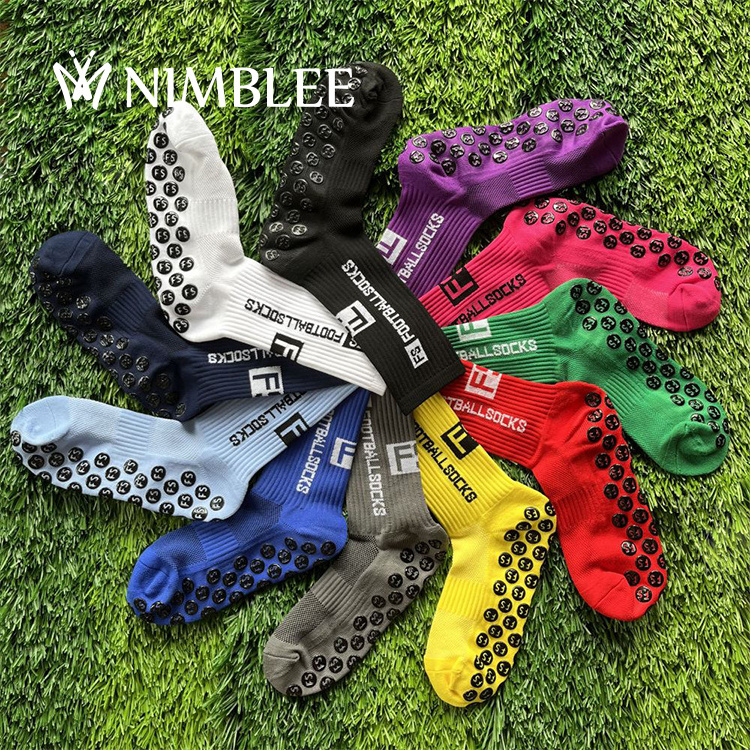 Free samples High quality Anti Slip Sock Non Slip Soccer Sport Football Sports Grip anti-slip soccer socks For Men