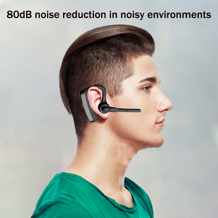 Single Ear Wireless Bluetooth Headset Smart Earphone Business Single Ear-hook Headset With Microphone V8 V8s V9