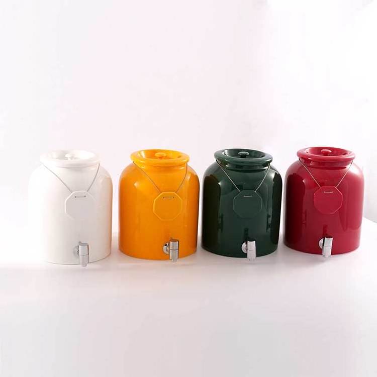 Hotel buffet breakfast juice soybean milk insulated tea bucket drinking machine ceramic milk coffee dispenser