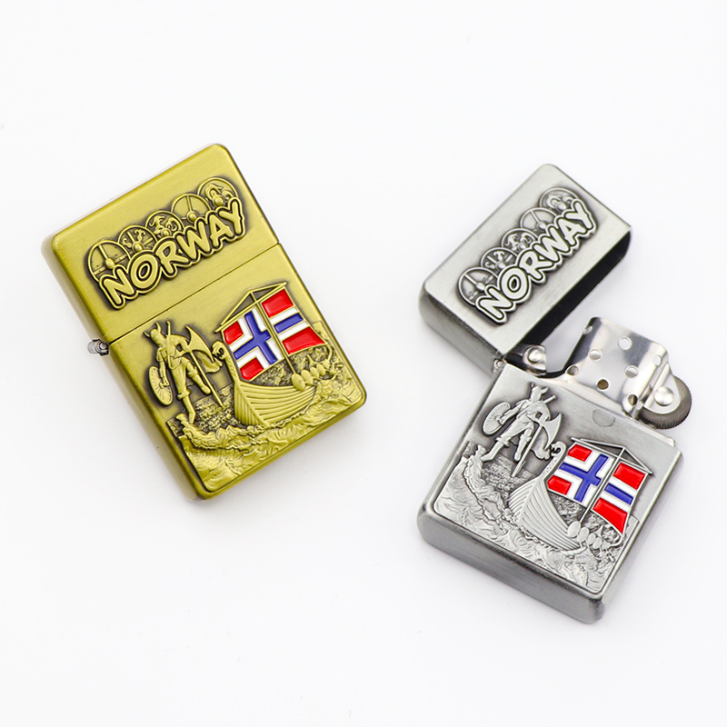 China Custom Cheap Bulk Luxury Souvenirs Metal Lighter Cigar Smoking Accessories Lighters