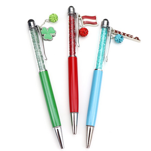 Manufacturers Wholesale Luxury Stationery 0.5 mm Pens Custom Logo Glitter Souvenir Ballpoint Pen