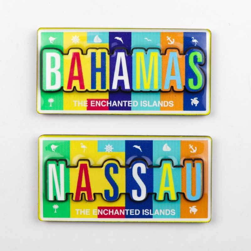 Manufacture Customized Design Bahamas Beach Tourist Souvenir 3d Wood MDF Fridge Magnet Crafts