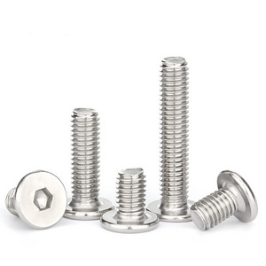 Stainless Steel 304 M2 M3 M4 M5 M6 M8 M10 M12 Allen Bolt Hex Socket Head Cap Screw Ultra Thin Head Bolt