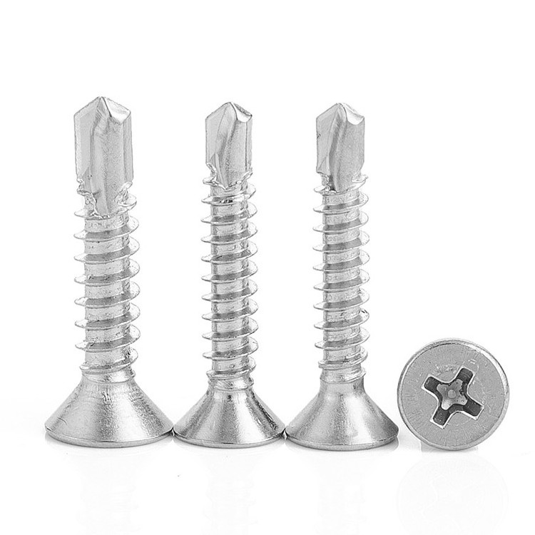 Stainless Steel M4.2 M4.8 Roof Self-drilling Screws Phillips Countersunk Head Self Drilling Screw