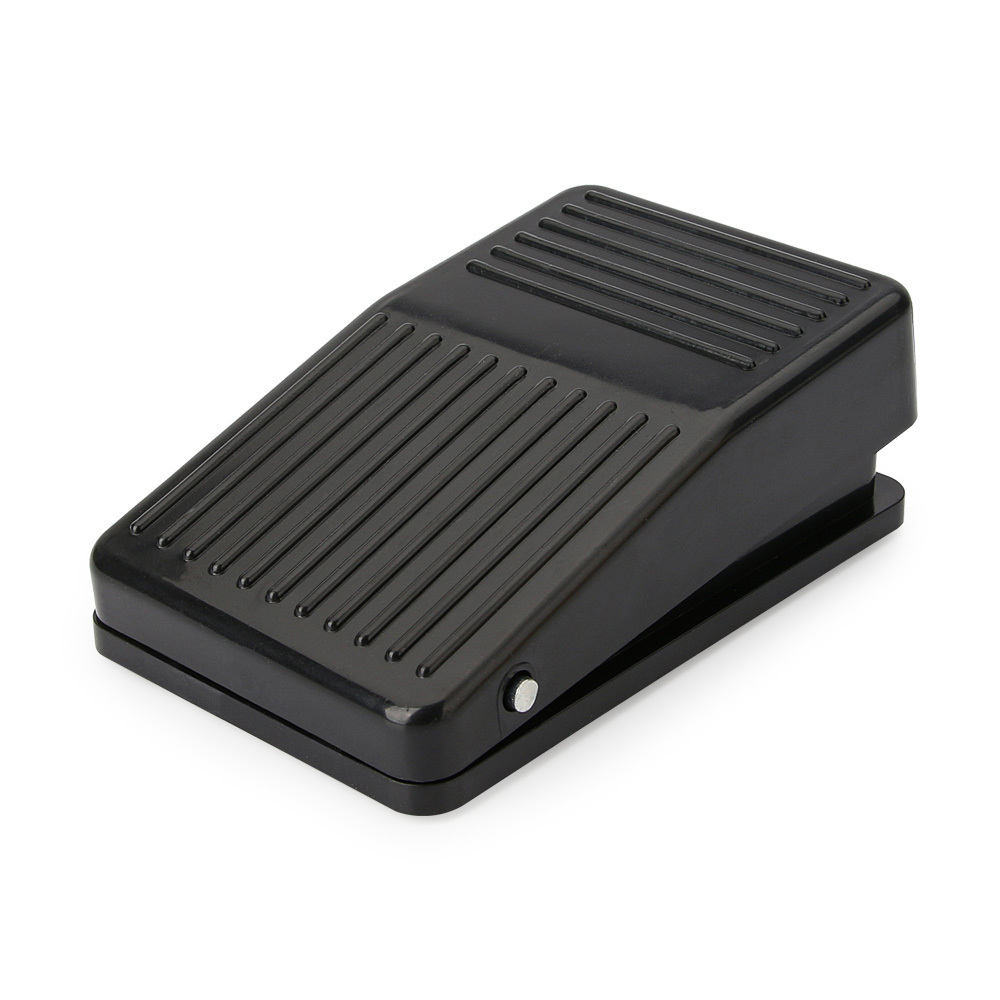 AC 250V 10A SPDT NO NC Nonslip Momentary Self-resetting Plastic Case Material Power Foot Pedal Switch