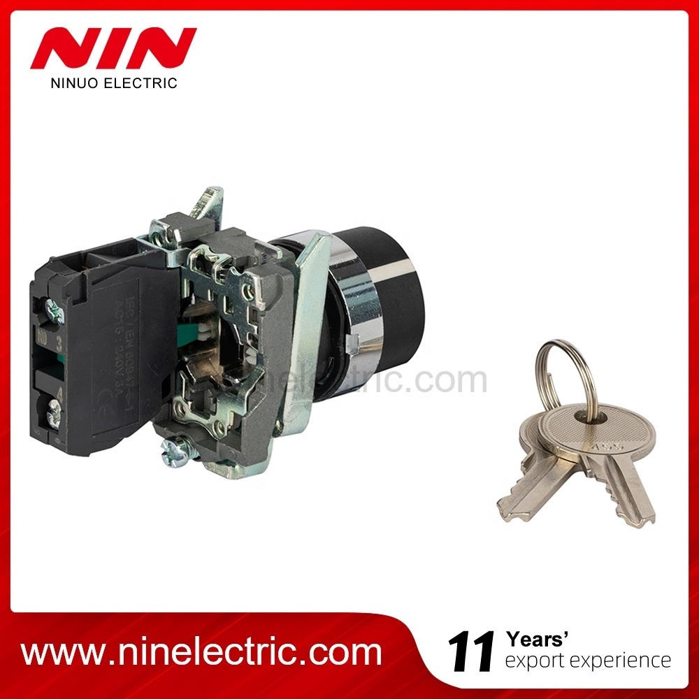 Nin XB2/XB4/XB5 Key stay put hot selling electronic 2 position 3 position key stay put selector switch key lock